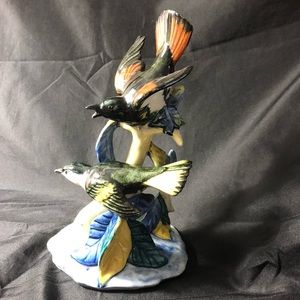 STANGL Pottery. Double Redstarts #3409 bird mint f